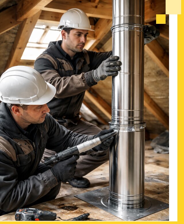 Монтаж дымоходов для каминов в Златоусте с гарантией качества
