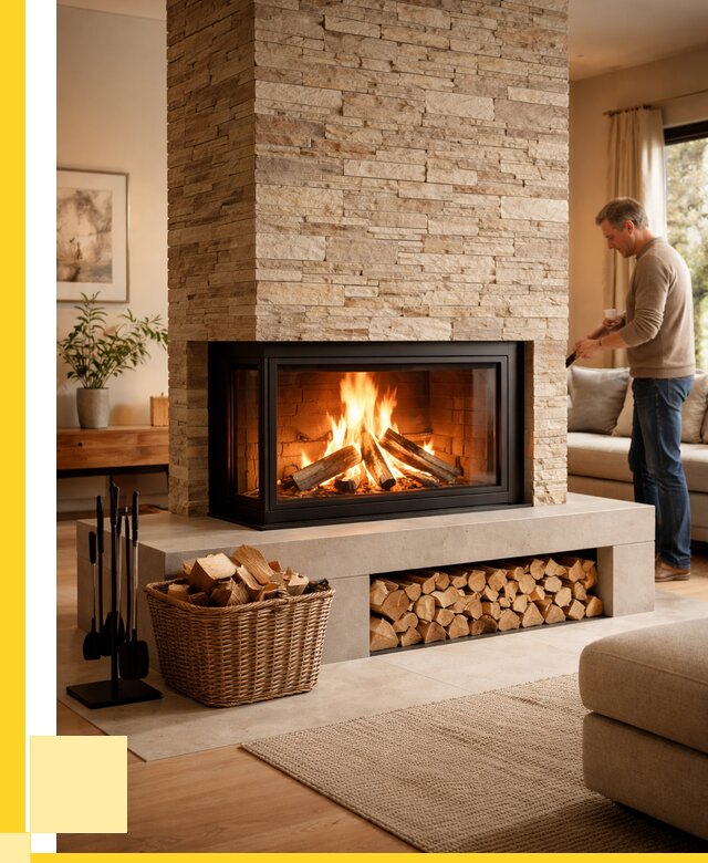 Дровяной камин под ключ в Златоусте от 206200 р. | ЭриданЗлт