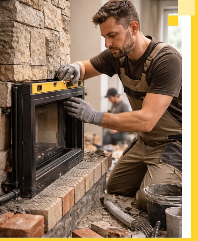 Дровяные камины под ключ в Златоусте: монтаж, обустройство