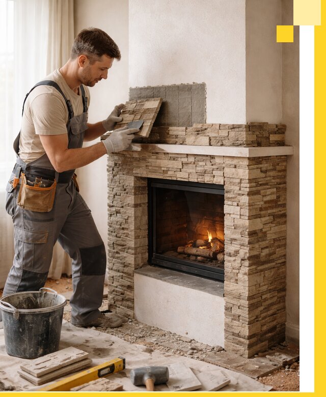 Изготовление и монтаж каминов для дома под ключ в Златоусте