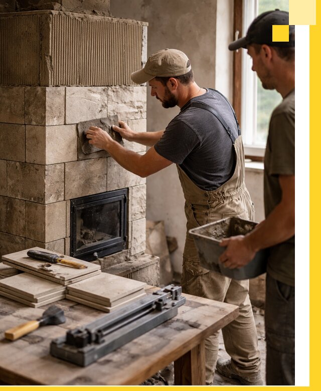 Профессиональная облицовка печей в Златоусте: керамика и камень