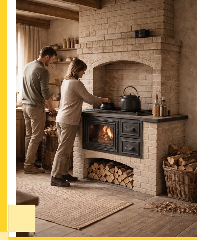 Печи с плитой в Златоусте от 46395 р. | ЭриданЗлт — кирпичная печь