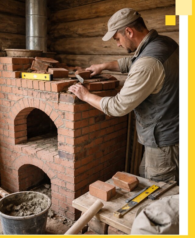 Изготовление и установка русских печей в Златоусте под ключ