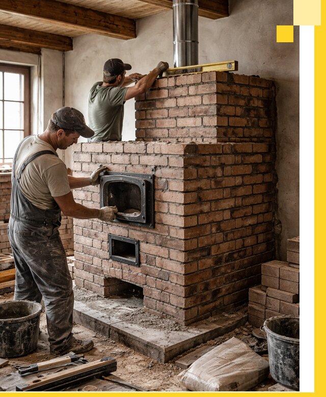 Печи для загородного дома под ключ в Златоусте — монтаж и сервис