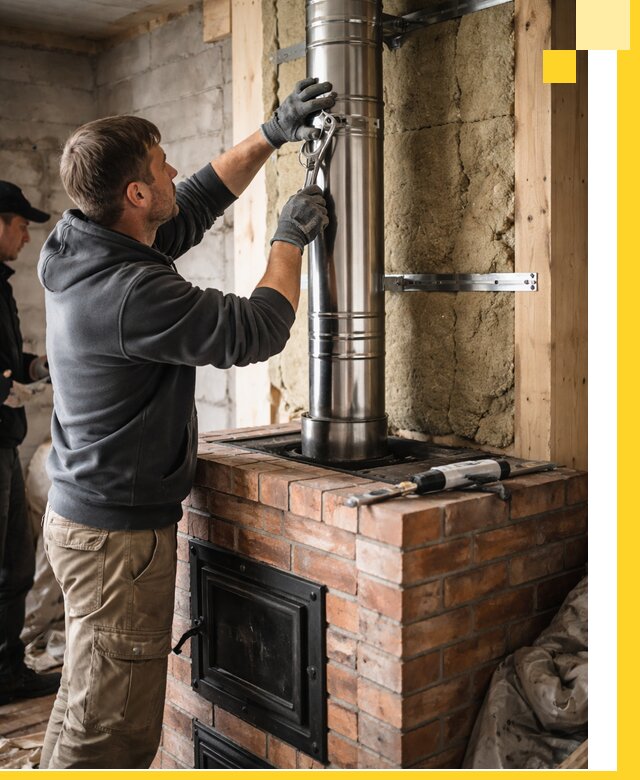 Изготовление и монтаж печей и дымоходов под ключ в Златоусте
