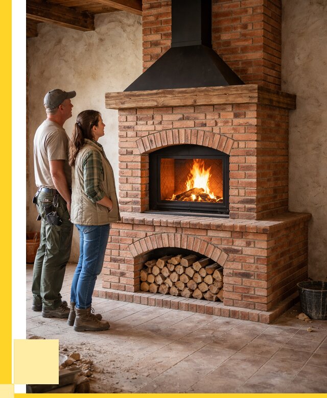 Печи камины из кирпича в Златоусте от 123720 р. | ЭриданЗлт