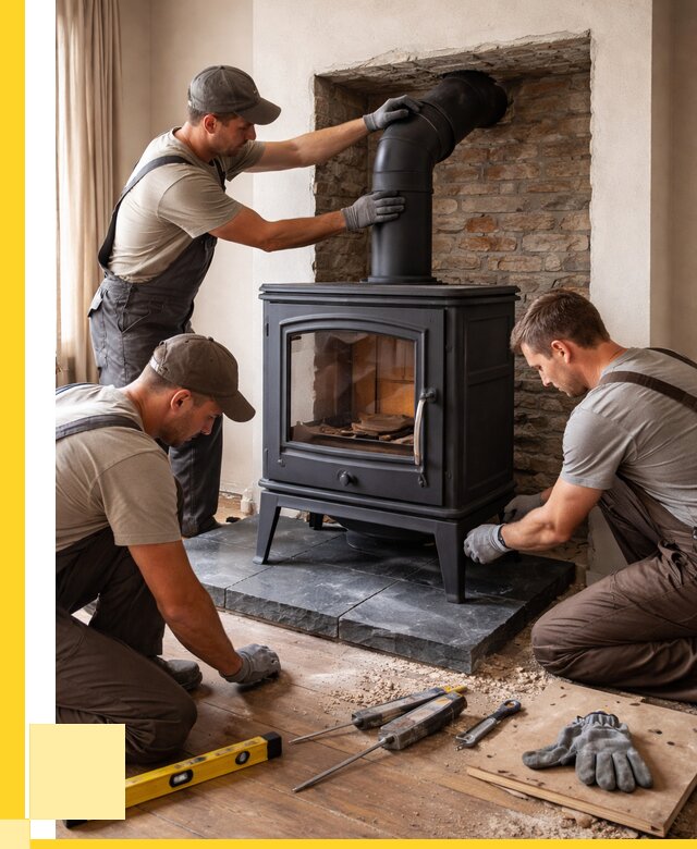 Монтаж печи камина в частном доме в Златоусте от 25775 р. | ЭриданЗлт