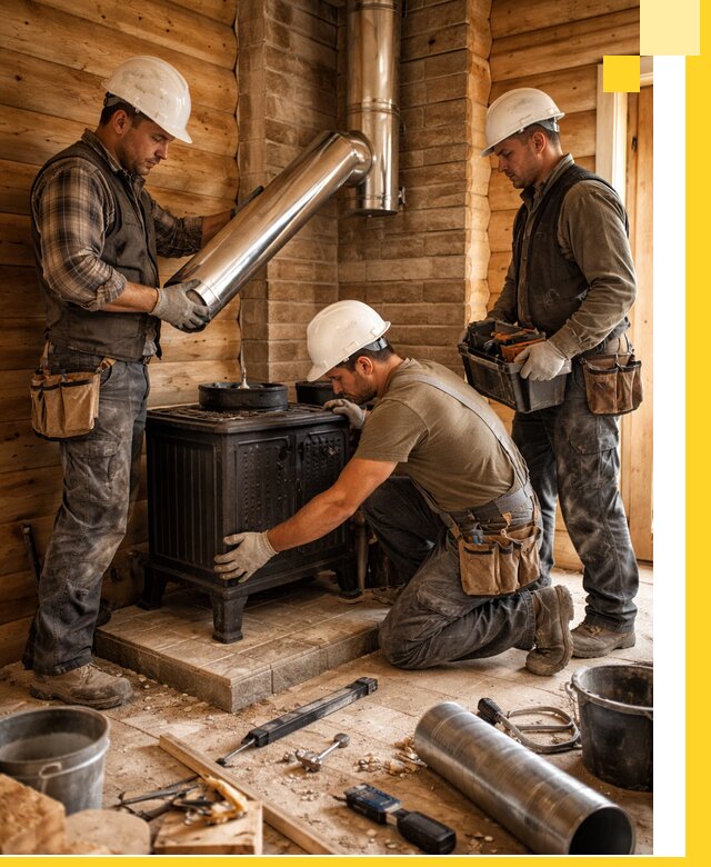 Профессиональный монтаж банных печей и дымоходов в Златоусте