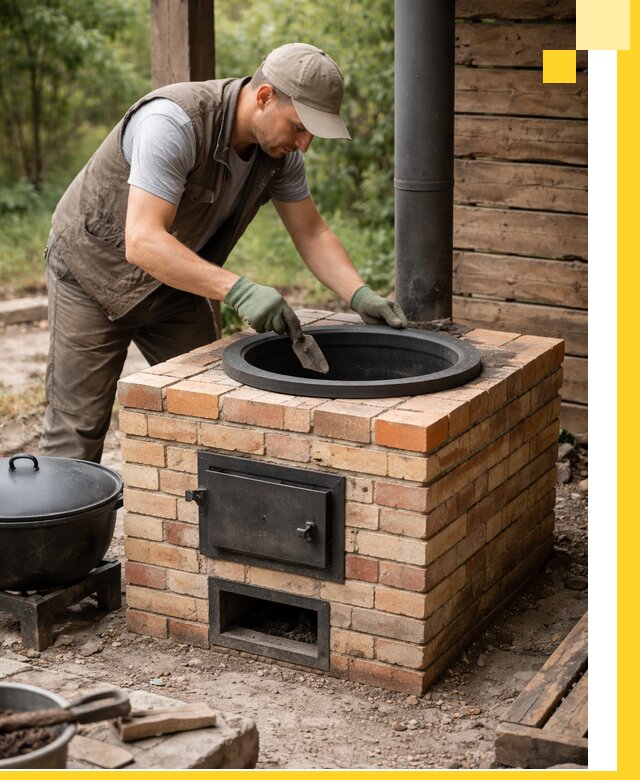 Изготовление и установка печей для казана в Златоусте под ключ