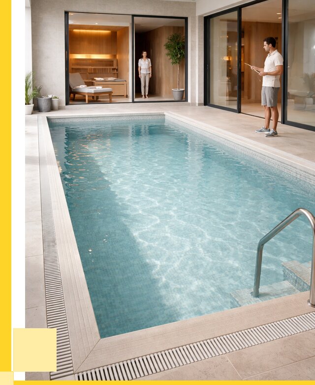 Отделка бассейна пленкой ПВХ в Златоусте от 3609 р. - ЭриданЗлт