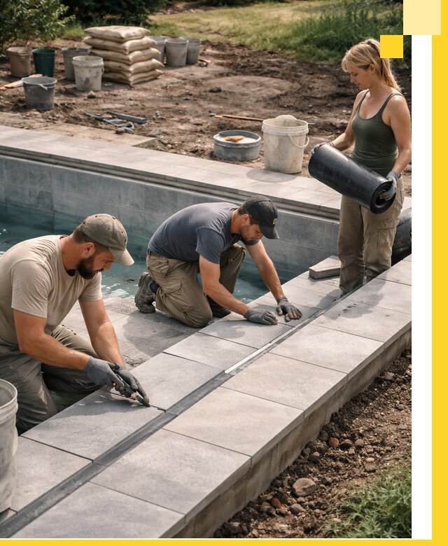 Строительство и монтаж уличных бассейнов под ключ в Златоусте