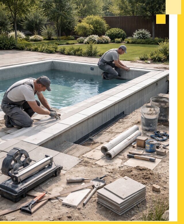 Строительство открытых бассейнов под ключ в Златоусте профессионально