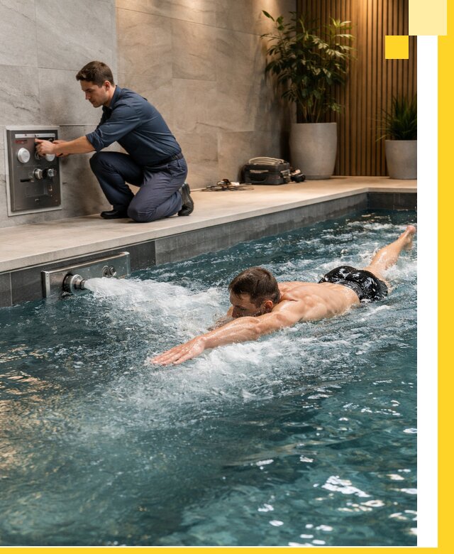 Проектирование и монтаж бассейнов с противотоком в Златоусте