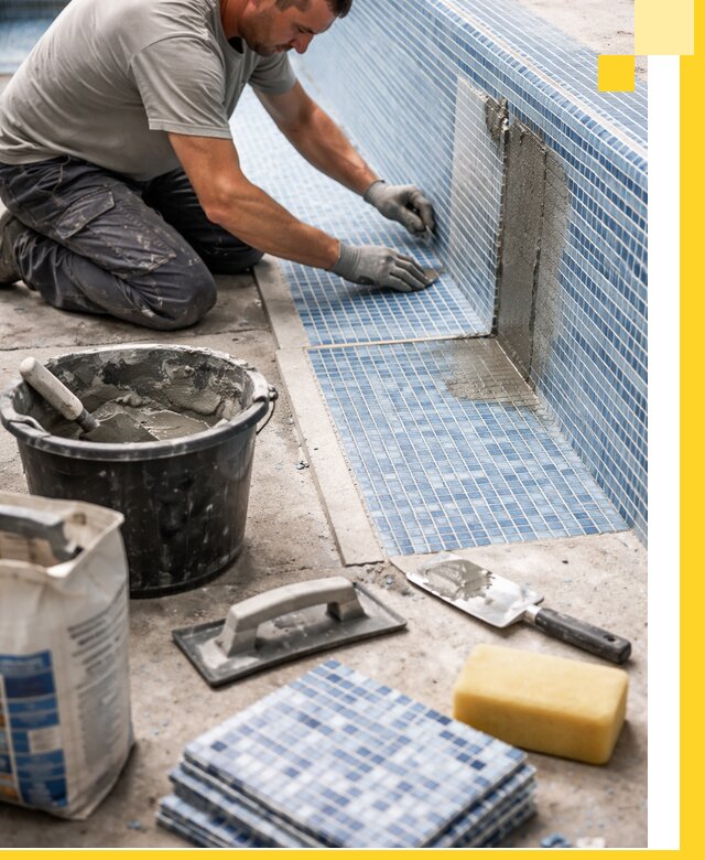 Укладка и ремонт мозаики для бассейнов под ключ в Златоусте