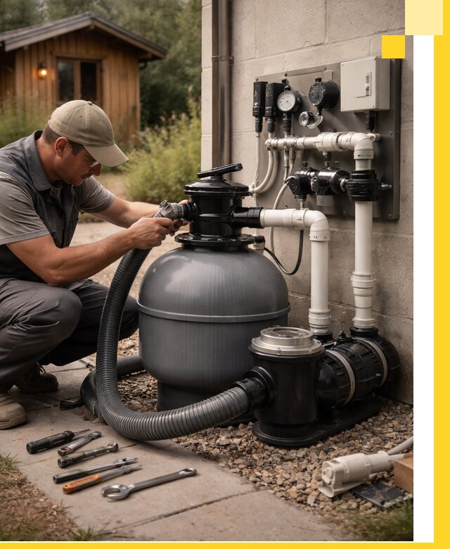 Продажа и монтаж фильтров и насосов для бассейнов в Златоусте