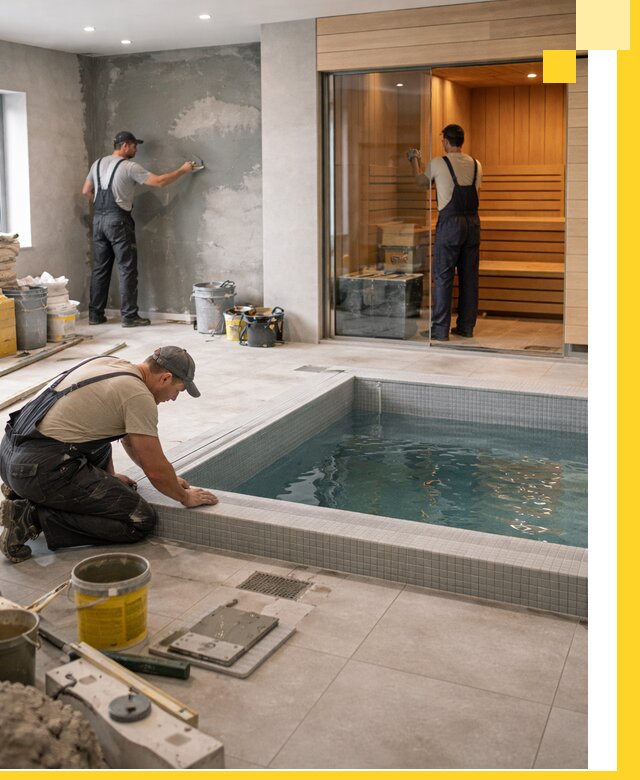 Проектирование и строительство сауны с бассейном в Златоусте