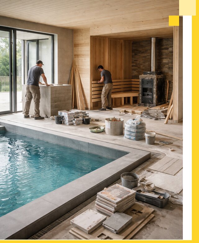 Проектирование и строительство бань с бассейном в Златоусте