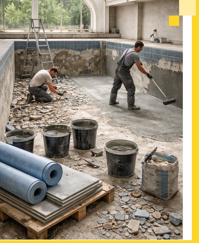 Реконструкция бассейнов в Златоусте: ремонт, гидроизоляция