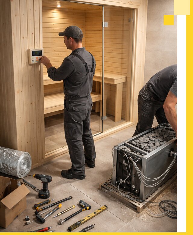 Поставка, установка и монтаж электрических саун в Златоусте