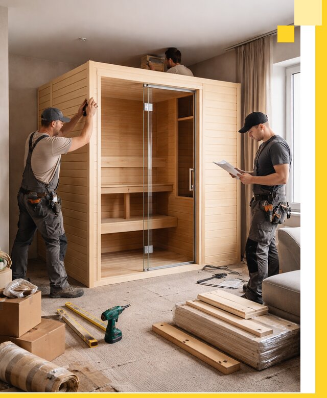 Установка и благоустройство саун в квартире в Златоусте