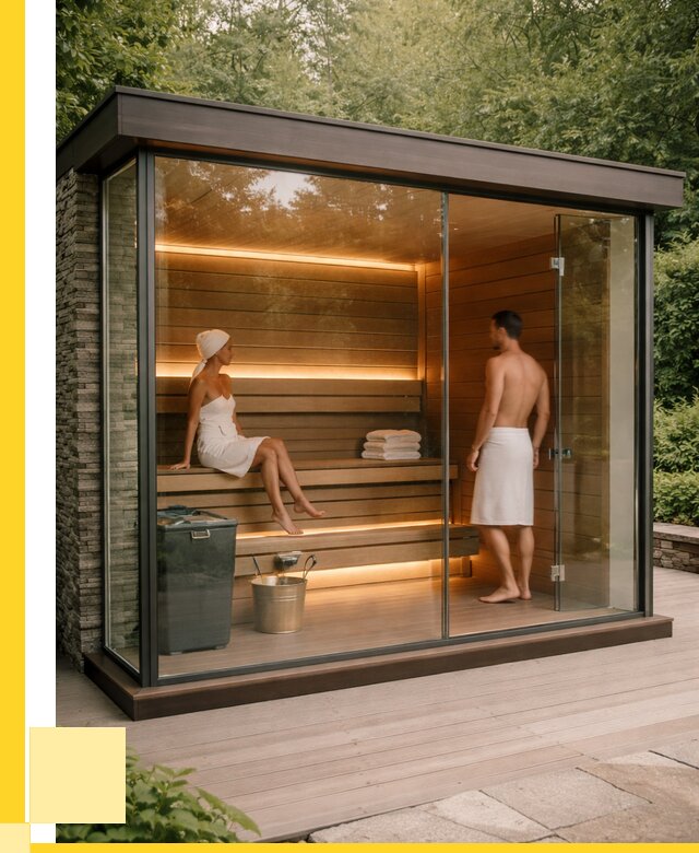 Сауна стеклянная и двери для сауны в Златоусте от 257750 р. | ЭриданЗлт