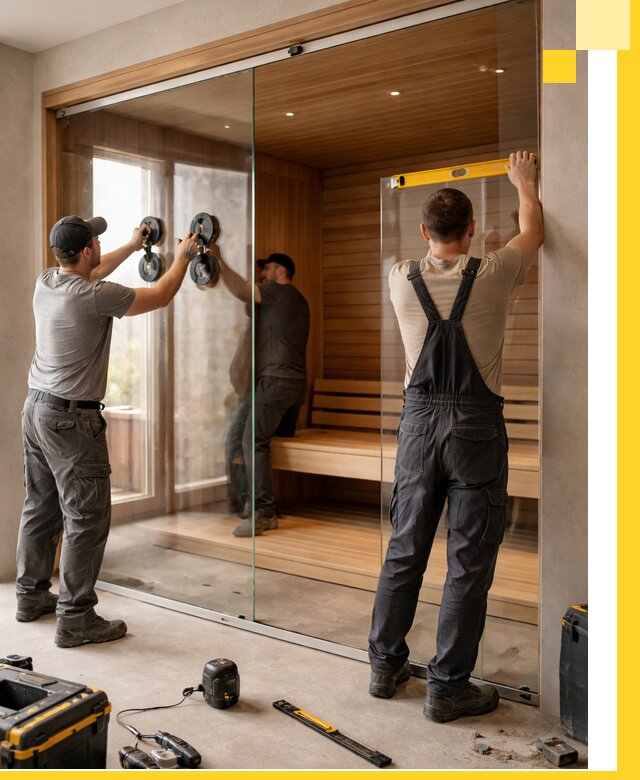 Производство и монтаж стеклянных саун под ключ в Златоусте