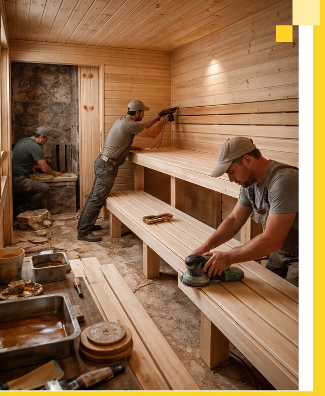 Профессиональная отделка бань в Златоусте под ключ, с гарантией