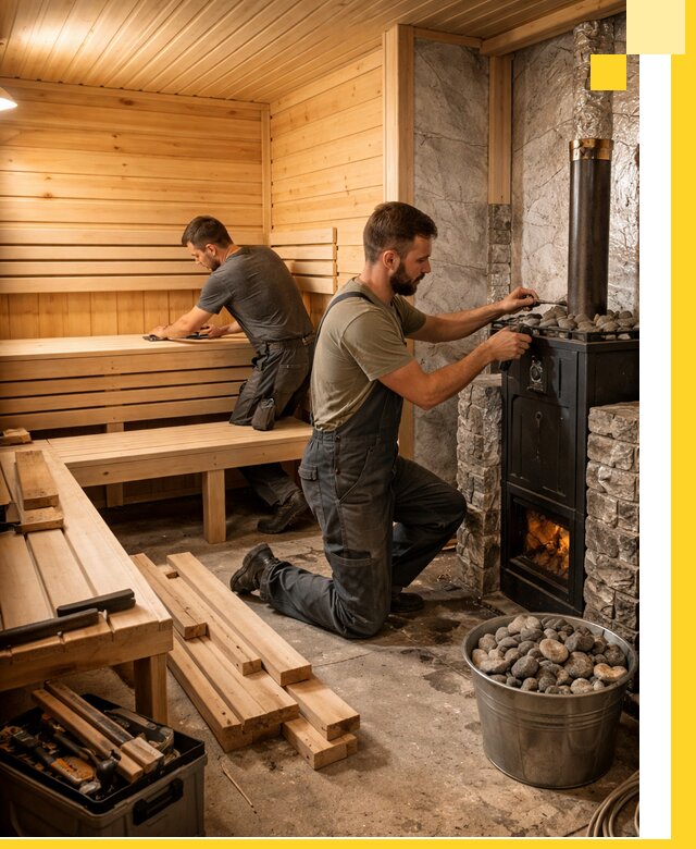 Дизайн и строительство интерьеров бань под ключ в Златоусте