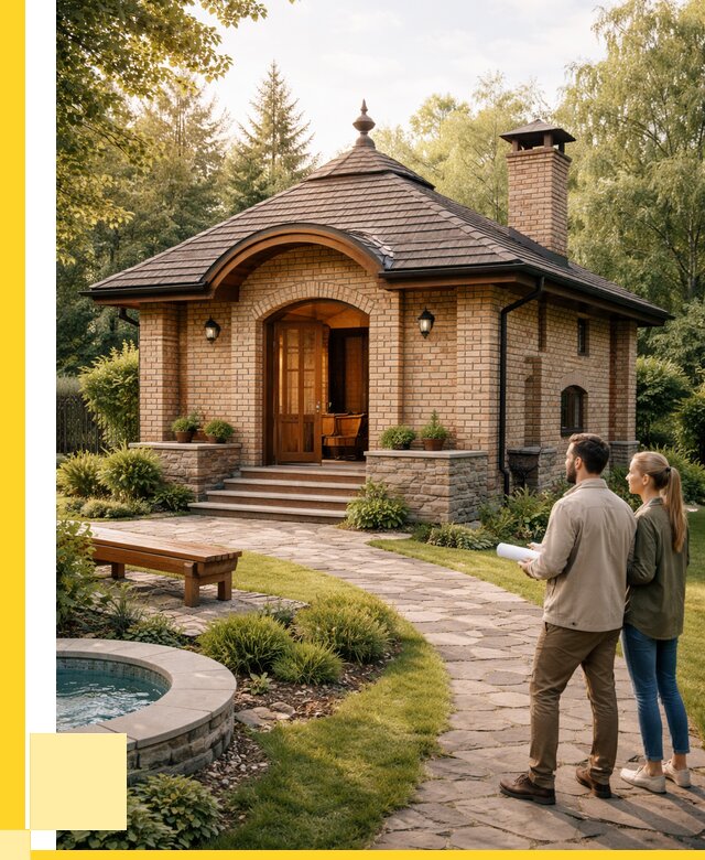 Проект кирпичной бани в Златоусте от 30930 р. | ЭриданЗлт