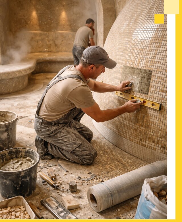 Хамам под ключ в Златоусте: проектирование, строительство, отделка