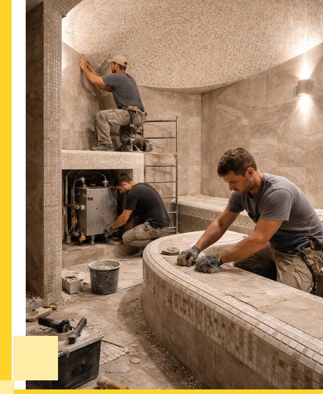 Монтаж хамамов под ключ в Златоусте от 257750 р. ЭриданЗлт