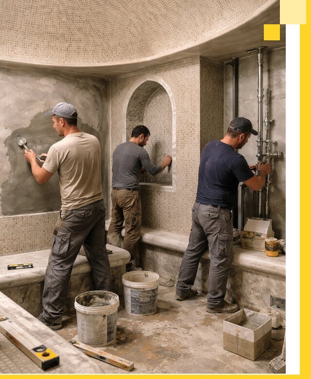 Профессиональный монтаж хамамов под ключ в Златоусте с гарантией