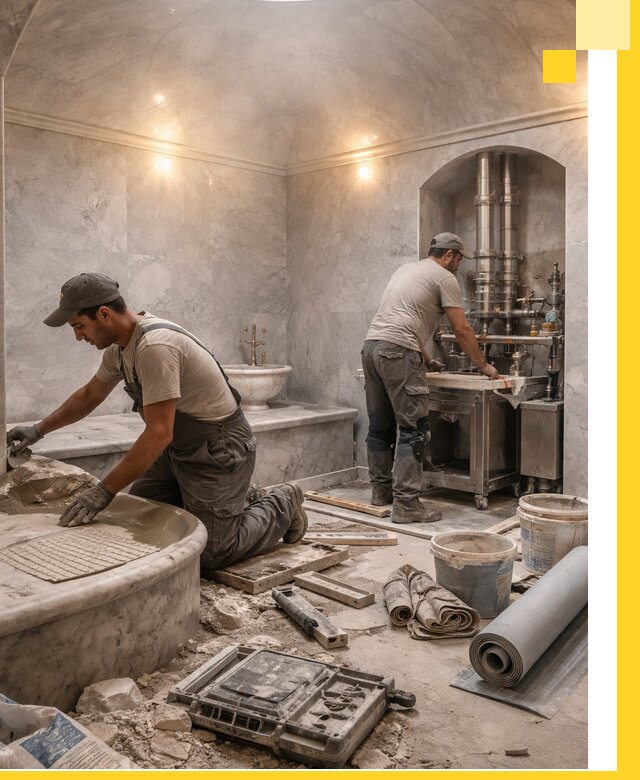 Строительство турецких бань хаммам под ключ в Златоусте