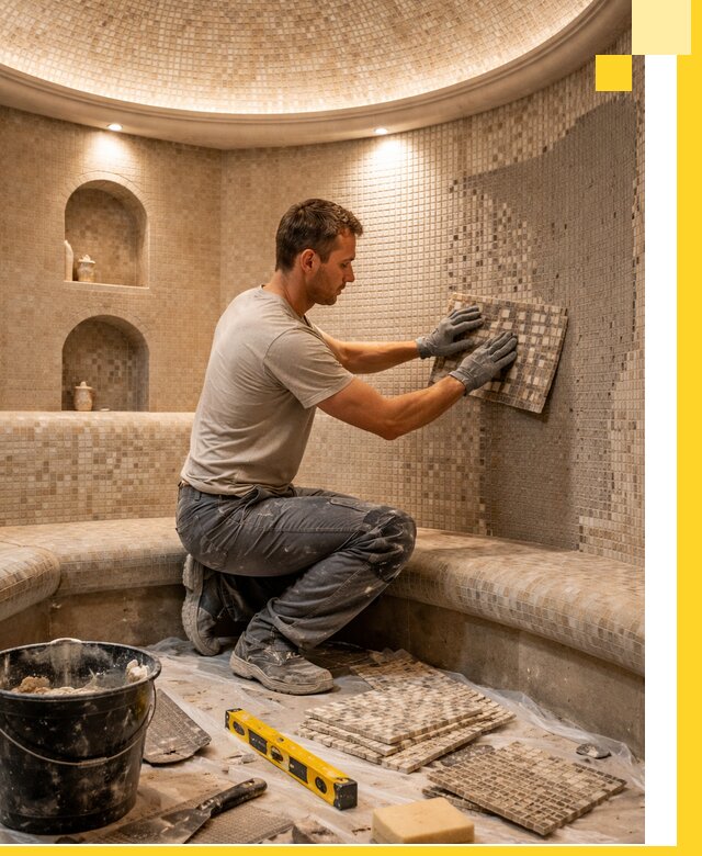 Устройство и монтаж домашнего хамама под ключ в Златоусте