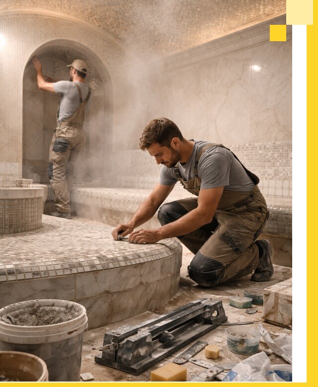 Профессиональный дизайн хамама и SPA под ключ в Златоусте