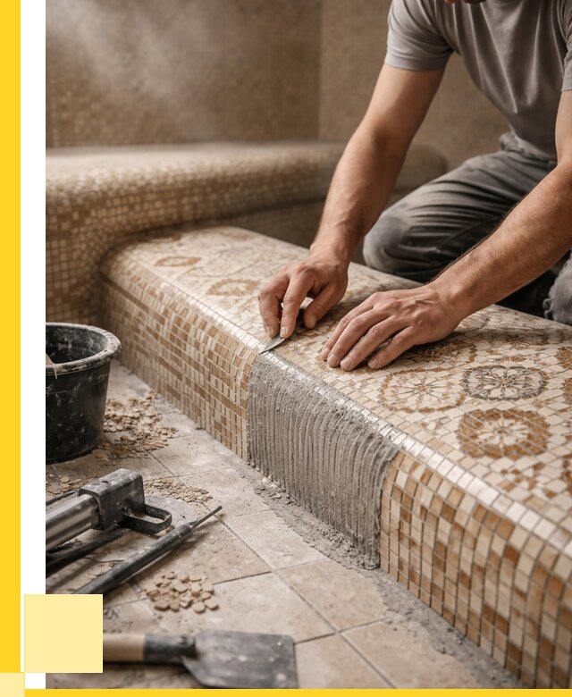 Плитка для хамама под ключ в Златоусте от 3609 р. | ЭриданЗлт