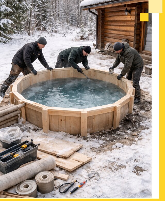 Изготовление и установка ледяных купелей под ключ в Златоусте