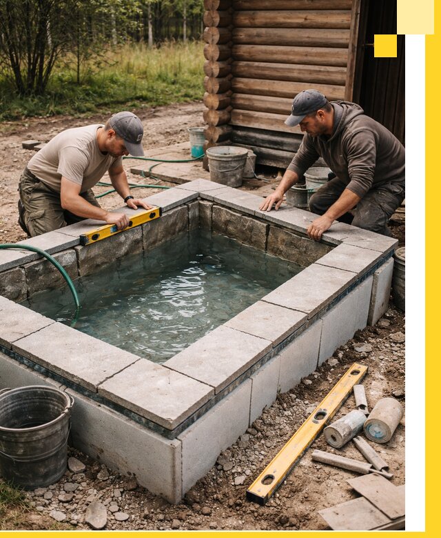 Изготовление и установка холодных купелей под ключ в Златоусте